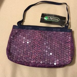 LeSportsac Demi Tasse Sequin Python shoulder bag